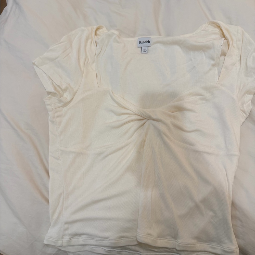 Cream Women's Top Sweet Heart